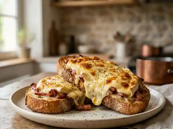 Croûte au reblochon fondante et aillée - Photo de présentation