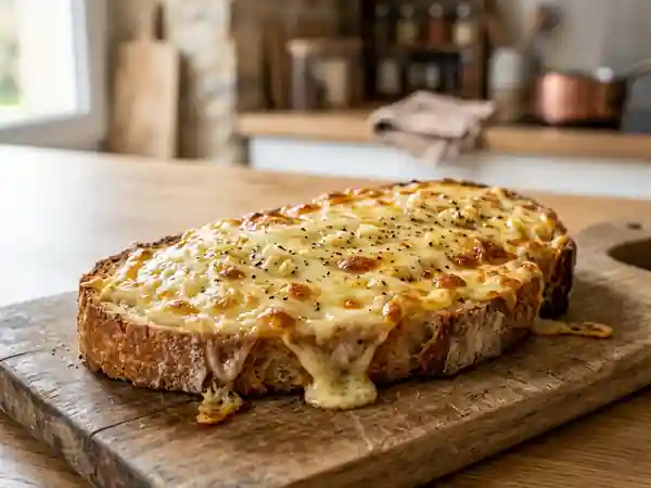Croûte comtoise fondante au Comté et vin blanc - Photo de présentation