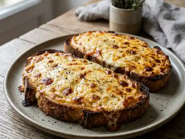 Croûte savoyarde gratinée au Beaufort fondant - Photo de présentation