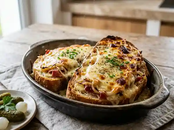 Croûte valaisanne traditionnelle suisse : recette savoureuse et gourmande - Photo de présentation