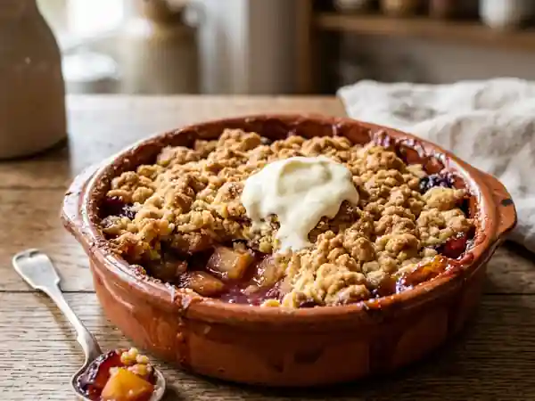 Crumble aux fruits d'automne : dessert gourmand et facile - Photo de présentation