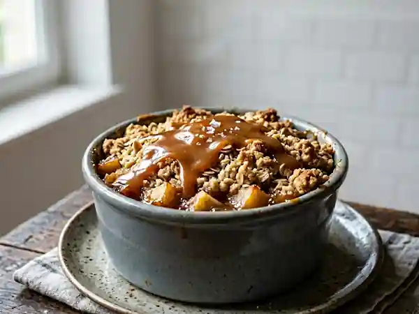 Crumble Pommes-Caramel Fondant et Croustillant - Photo de présentation