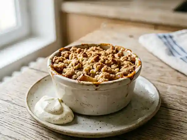 Crumble Breton aux Pommes Fondantes - Photo de présentation