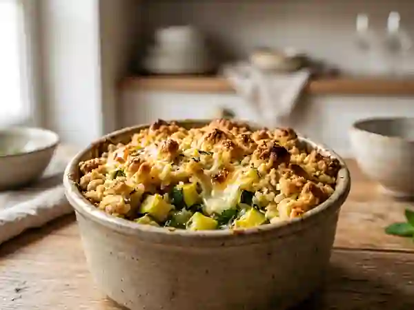 Crumble Courgette Chèvre et Menthe Fraîche - Photo de présentation