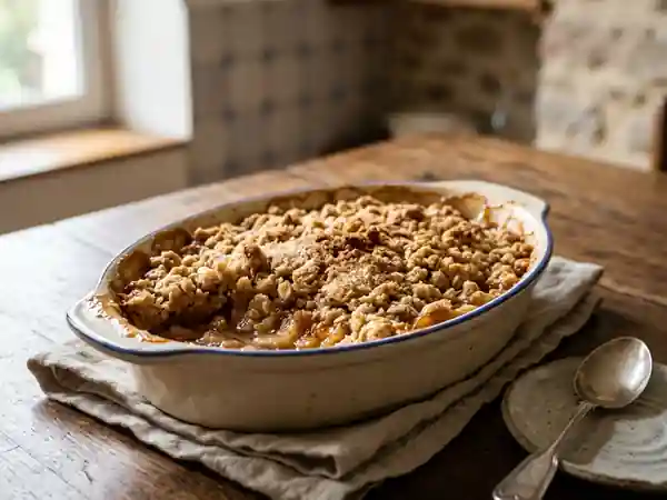 Crumble Croustillant Pomme Poire Cannelle - Photo de présentation