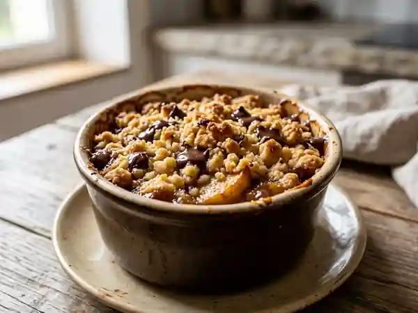 Crumble Pommes Cannelle et Chocolat Craquant - Photo de présentation