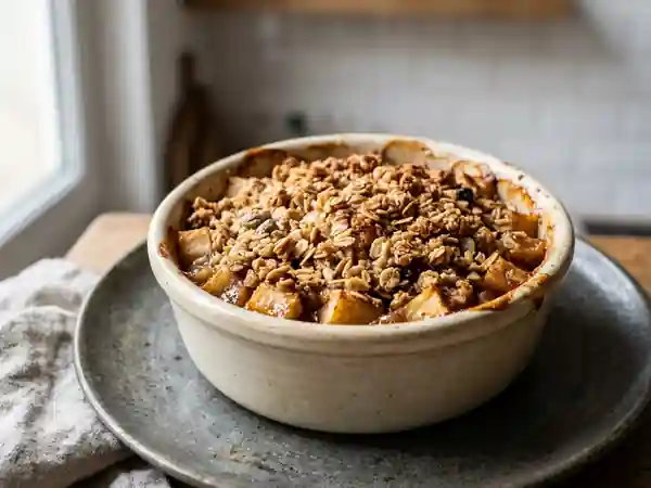 Crumble Pommes Cannelle et Muesli Croustillant - Photo de présentation