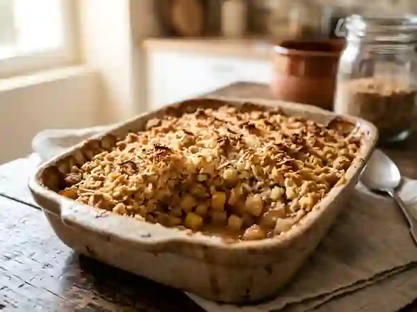 Crumble Pomme-Poire au Sablé Coco - Photo de présentation