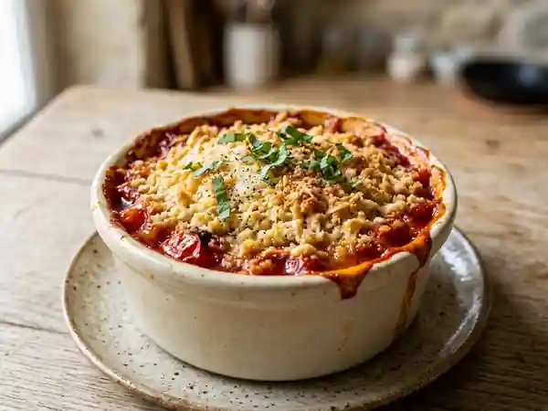 Crumble salé à la tomate fondante - Photo de présentation