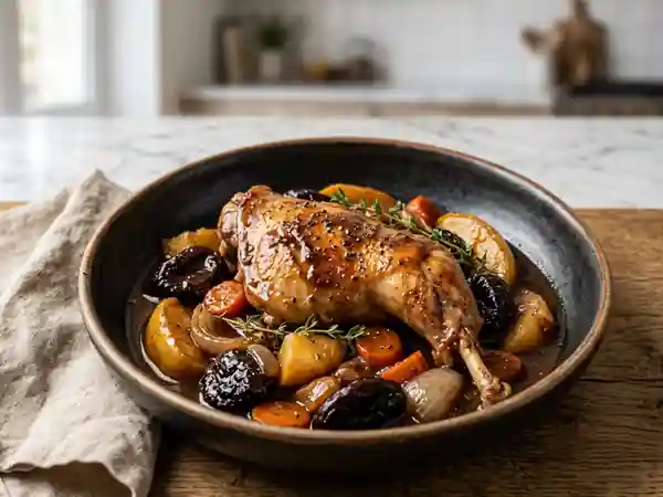 Cuisses de lapin fondantes aux fruits - Photo de présentation