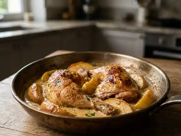 Cuisses de Poulet à la Normande façon Vallée d'Auge - Photo de présentation