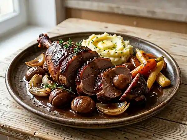 Cuissot de marcassin confit aux marrons - Photo de présentation