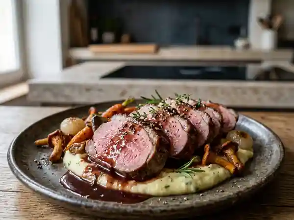 Cuissot de gibier fondant au romarin - Photo de présentation
