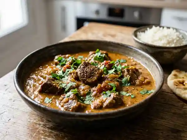 Curry d'agneau fondant au lait de coco - Photo de présentation