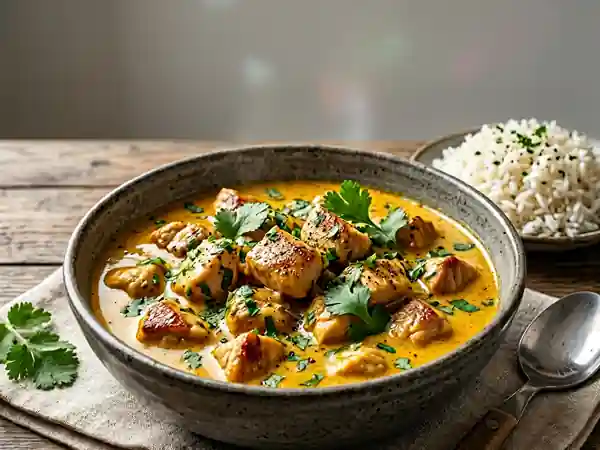 Curry de dinde onctueux au coco - Photo de présentation
