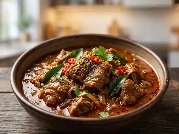 Curry de mouton malaisien épicé et savoureux - Photo de présentation