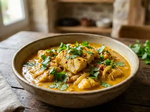 Curry de poisson onctueux au lait de coco - Photo de présentation