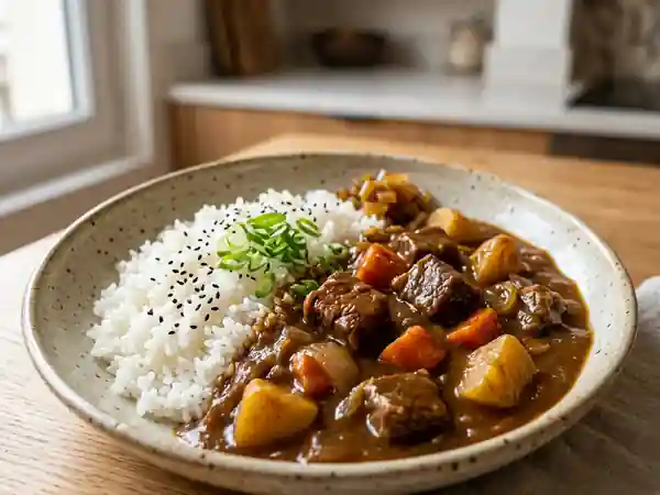 Curry japonais traditionnel savoureux et facile à préparer - Photo de présentation