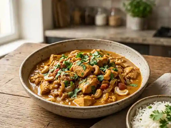 Curry Madras de poulet et cajous croquants - Photo de présentation