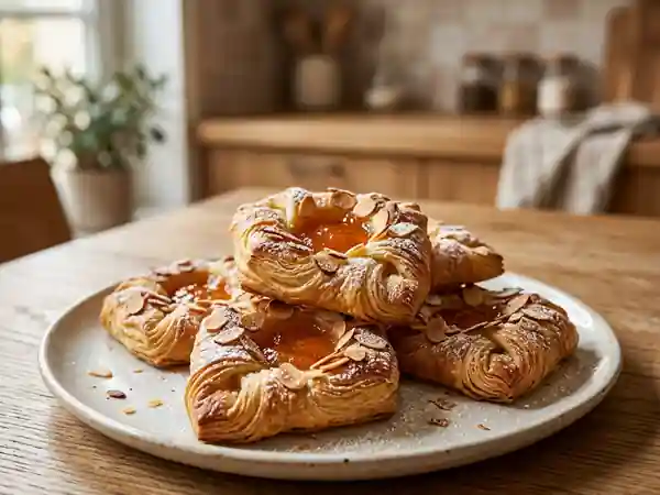 Danish Pastries croustillants à l'abricot - Photo de présentation