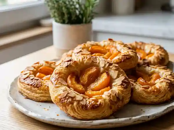 Danoises aux abricots et amandes craquantes - Photo de présentation