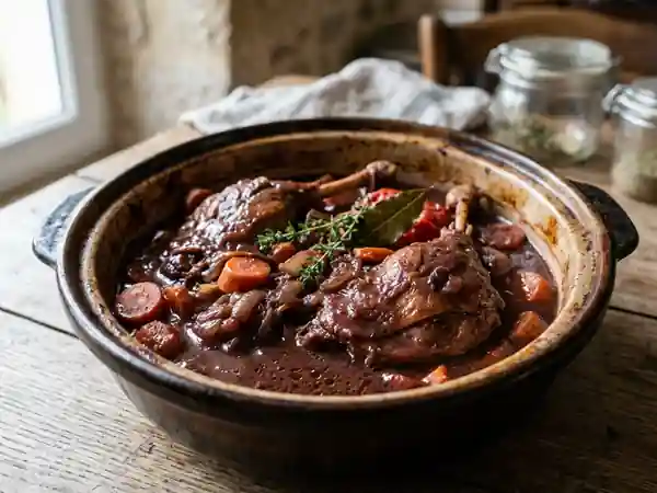 Daube de canard fondante au vin rouge - Photo de présentation