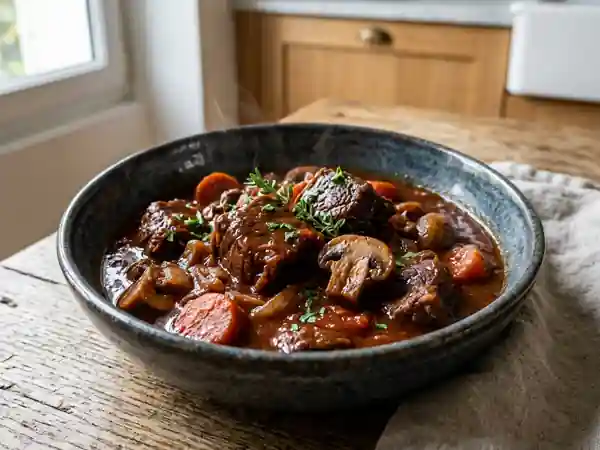 Daube provençale fondante au vin rouge - Photo de présentation