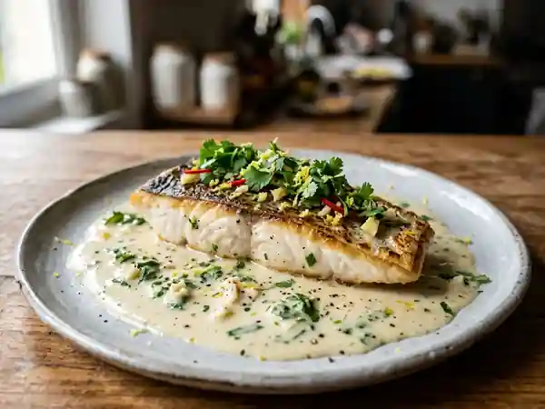 Daurade marinée au citron et lait de coco : recette savoureuse et exotique - Photo de présentation