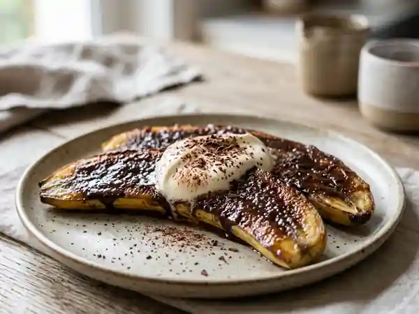 Délice de Bananes Fondantes au Chocolat Noir - Photo de présentation