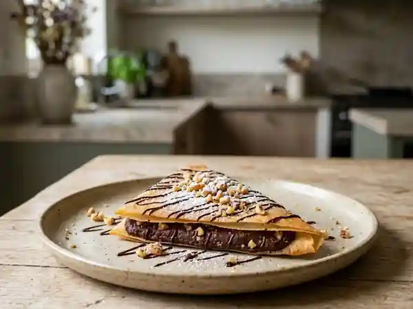 Briques craquantes au chocolat et noix - Photo de présentation
