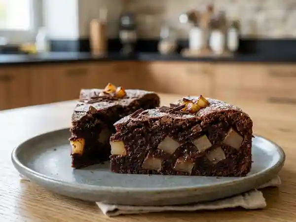 Délice fondant poires et chocolat noir - Photo de présentation