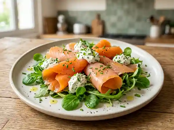 Duo de poissons fumés et crème citronnée - Photo de présentation