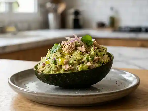 Délice frais à l'avocat et thon : recette saine et gourmande - Photo de présentation