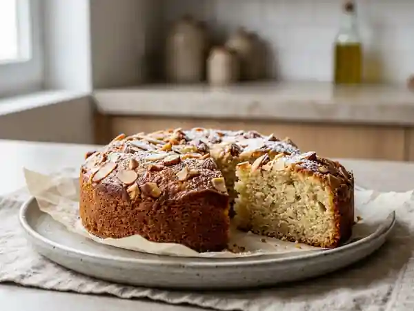 Gâteau croquant aux amandes et vanille - Photo de présentation