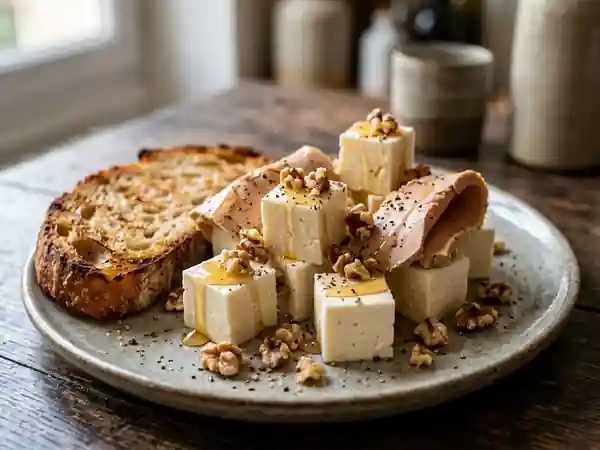 Bouchées Fondantes Carré Frais et Foie Gras - Photo de présentation