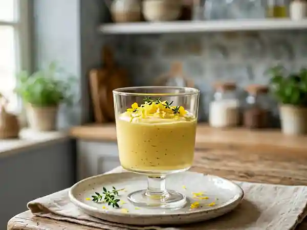 Mousse citronnée fondante au lait concentré - Photo de présentation