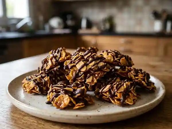 Croustillants Corn Flakes au Miel et Chocolat - Photo de présentation