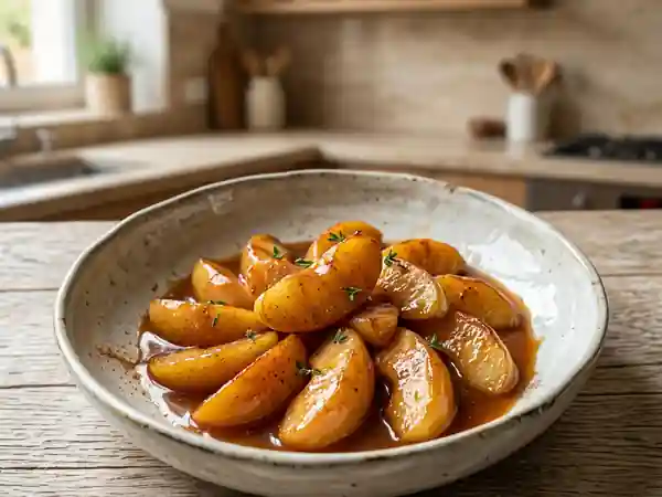 Délices fondants aux pommes caramélisées et cannelle - Photo de présentation