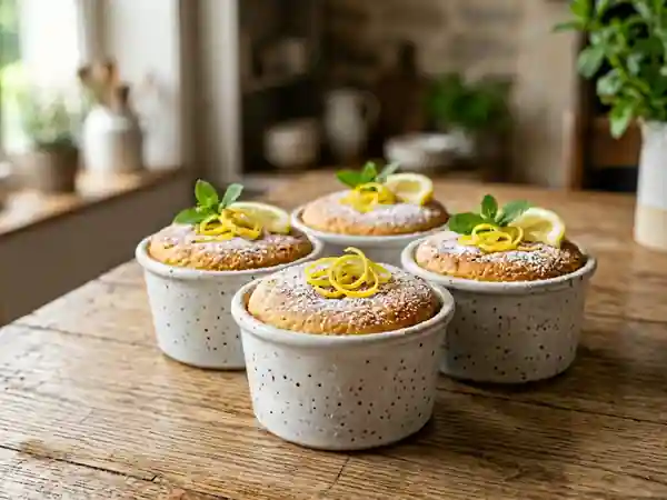 Délices gourmands au citron : dessert frais et acidulé - Photo de présentation