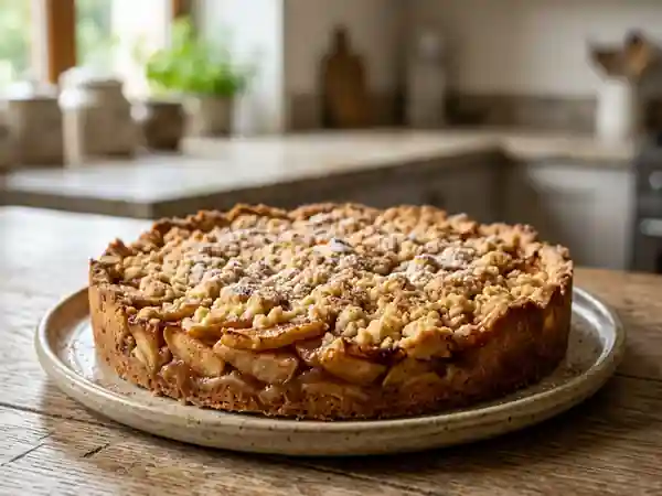 Délicieuse Apfeltorte Allemande : Tarte aux Pommes Traditionnelle - Photo de présentation