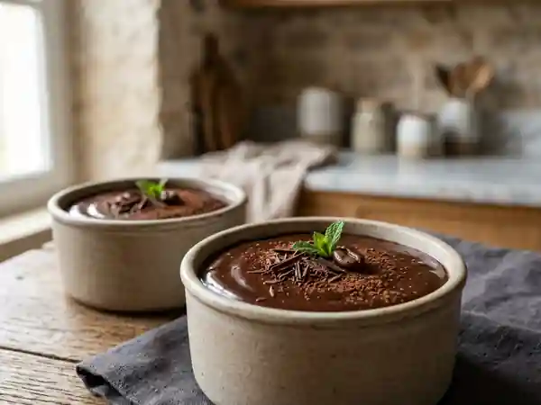 Carmélite au chocolat noir fondante - Photo de présentation