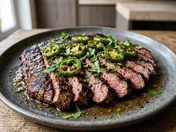 Délicieuse Carne à la Plancha à la Mexicaine - Photo de présentation