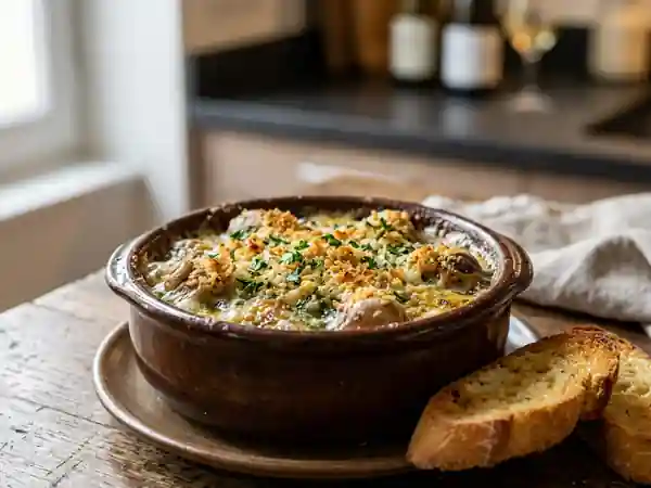 Escargots au Chablis et beurre d'ail croustillant - Photo de présentation
