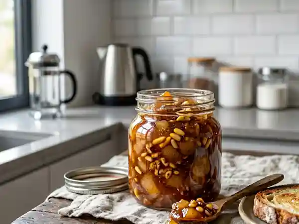 Confiture de poire fondante, vanille et croquant - Photo de présentation