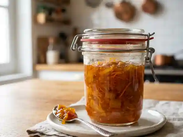 Confiture Rhubarbe et Orange Zestée - Photo de présentation