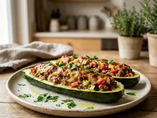 Délicieuse courgette farcie à l'ardéchoise : recette traditionnelle et gourmande - Photo de présentation