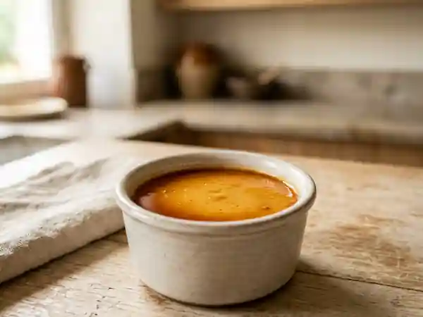 Délicieuse Crème au Caramel Sans Œufs Facile et Rapide - Photo de présentation
