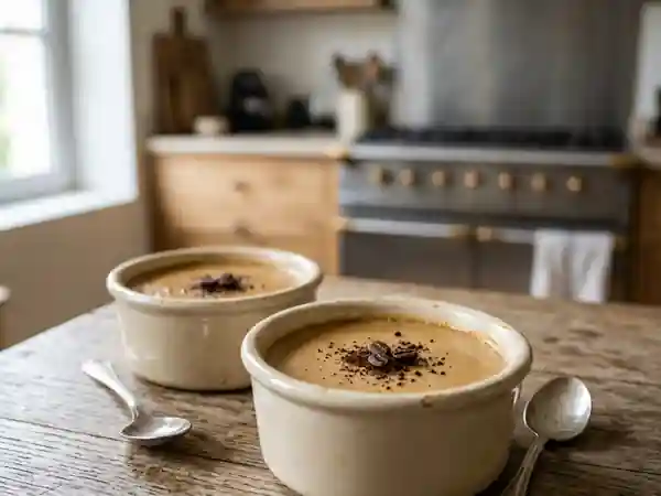 Délicieuse Crème aux Œufs Infusée au Café - Photo de présentation