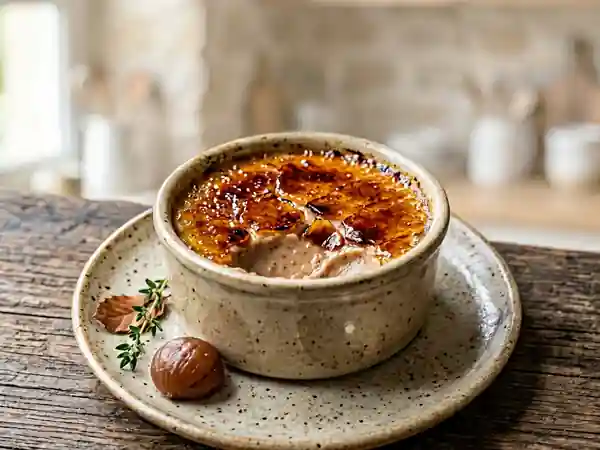 Crème brûlée onctueuse aux marrons - Photo de présentation