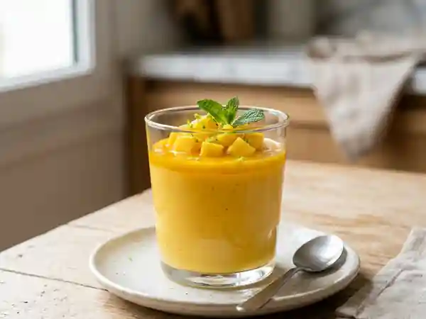 Délicieuse Crème Onctueuse à la Mangue Fraîche - Photo de présentation